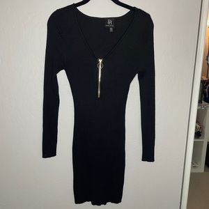 Derek Heart Juniors XL Zip-Front Sweater Dress